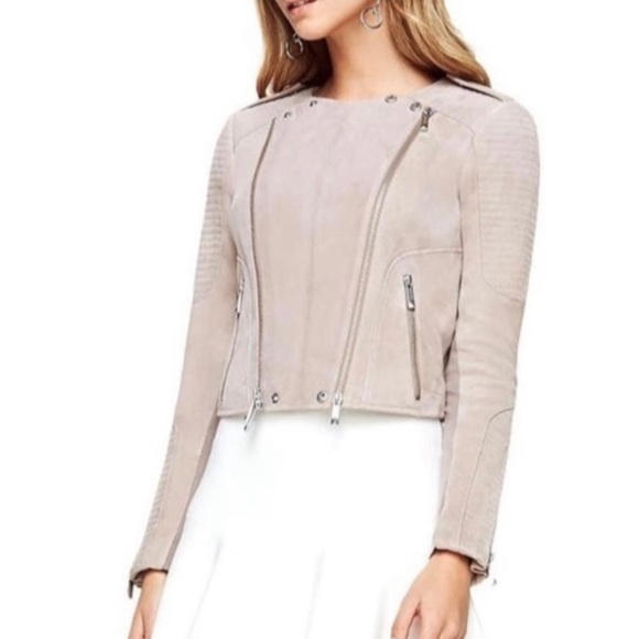EUC BCBG Joss suede Jacket • size M - Picture 2 of 5